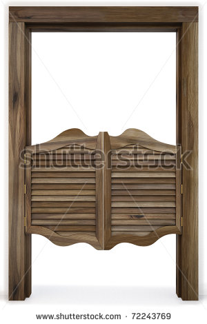 Old Western Swinging Saloon Doors  Isolated On White  Shutterstock