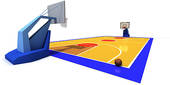 Outdoor Basketball Court Clipart K1089714 Jpg