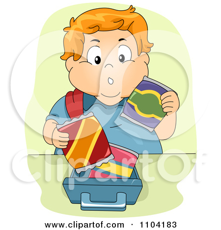 Overweight Red Haired Boy Packing His Lunch Box Posters Art Prints By    
