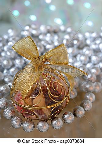 Photo Of Christmas Tree Ornament Gold Filigree   A Gold Christmas
