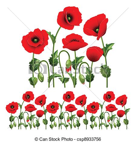 Poppies Clipart Border From Poppies 
