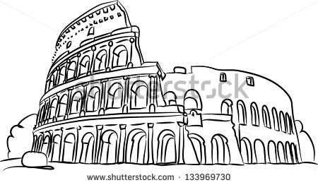 Roman Coliseum Clip Art Free Vector   4vector