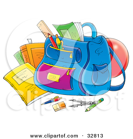 Royalty Free  Rf  Clipart Of School Supplies Illustrations Vector