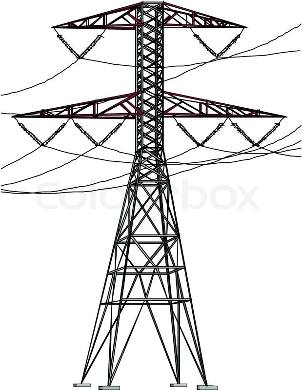 Stock Vector Of  Tower Electric Transmission 