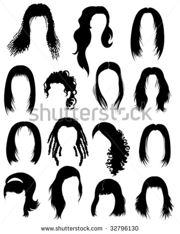 Styling For Woman  From My Big Hair Styling Series    Stock Vector