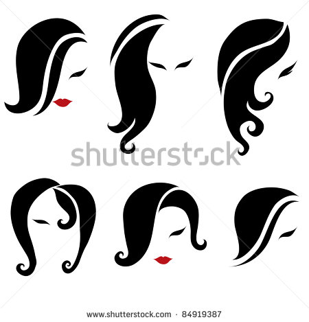     Styling For Woman  From My Big Hair Styling Series    Stock Vector