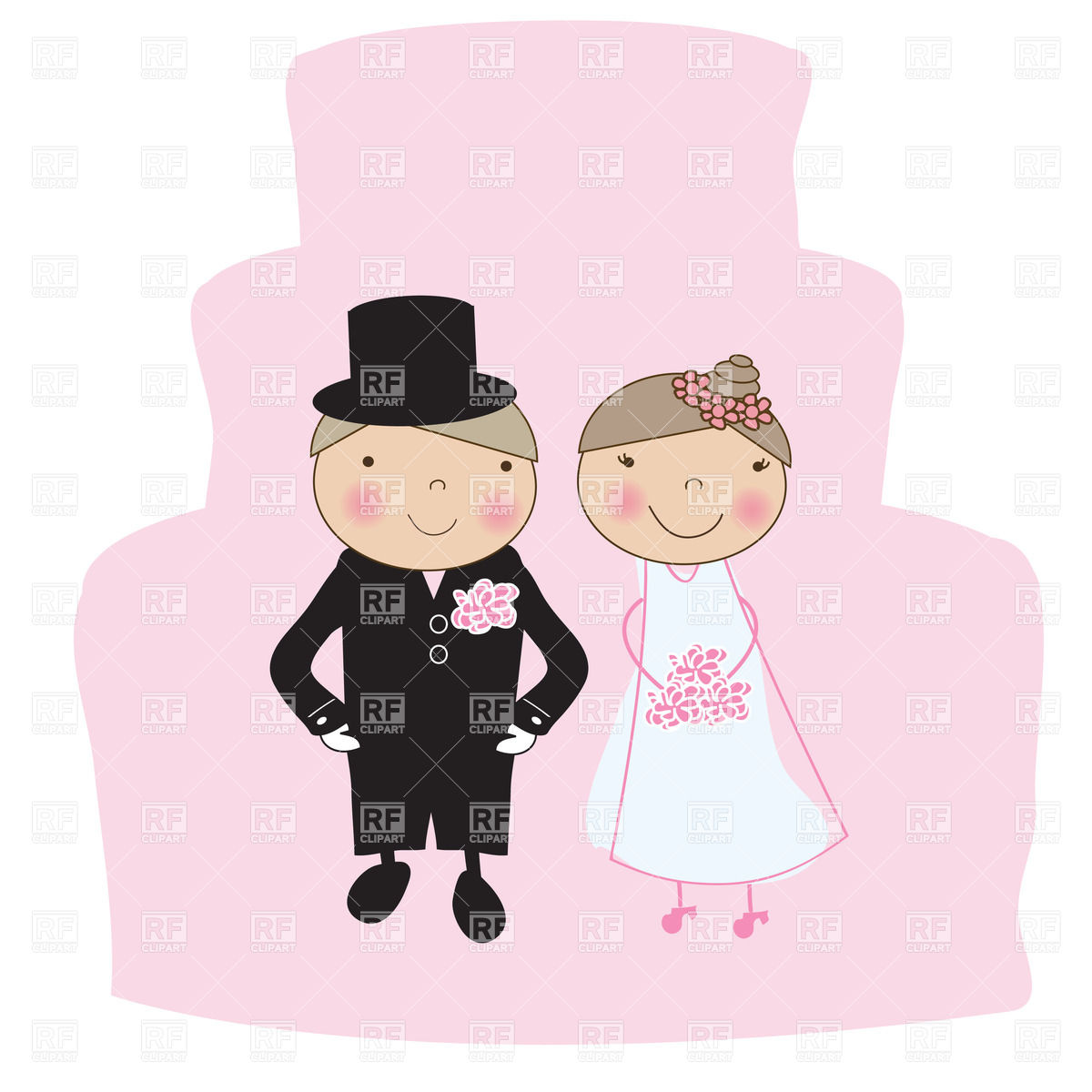 Wedding Illustration With Bride And Groom 21830 People Download