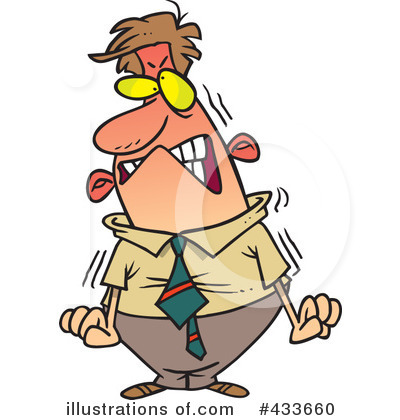 Angry Clipart  433660 By Ron Leishman   Royalty Free  Rf  Stock