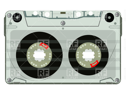 Audio Tape Cassette Technology Download Royalty Free Vector Clip Art