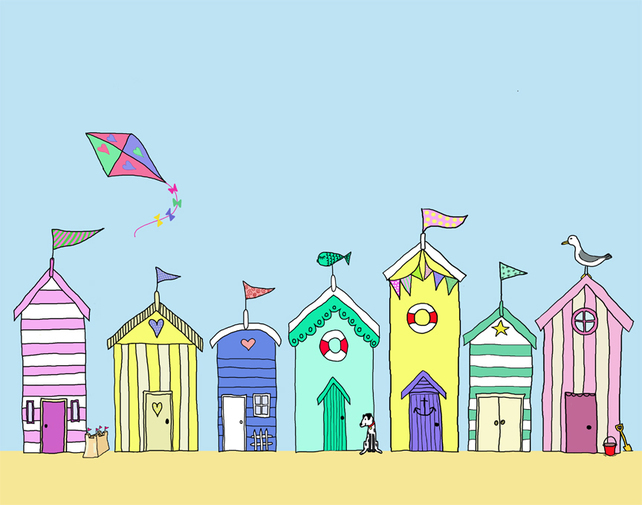Beach Huts Clipart Clip Art Pictures