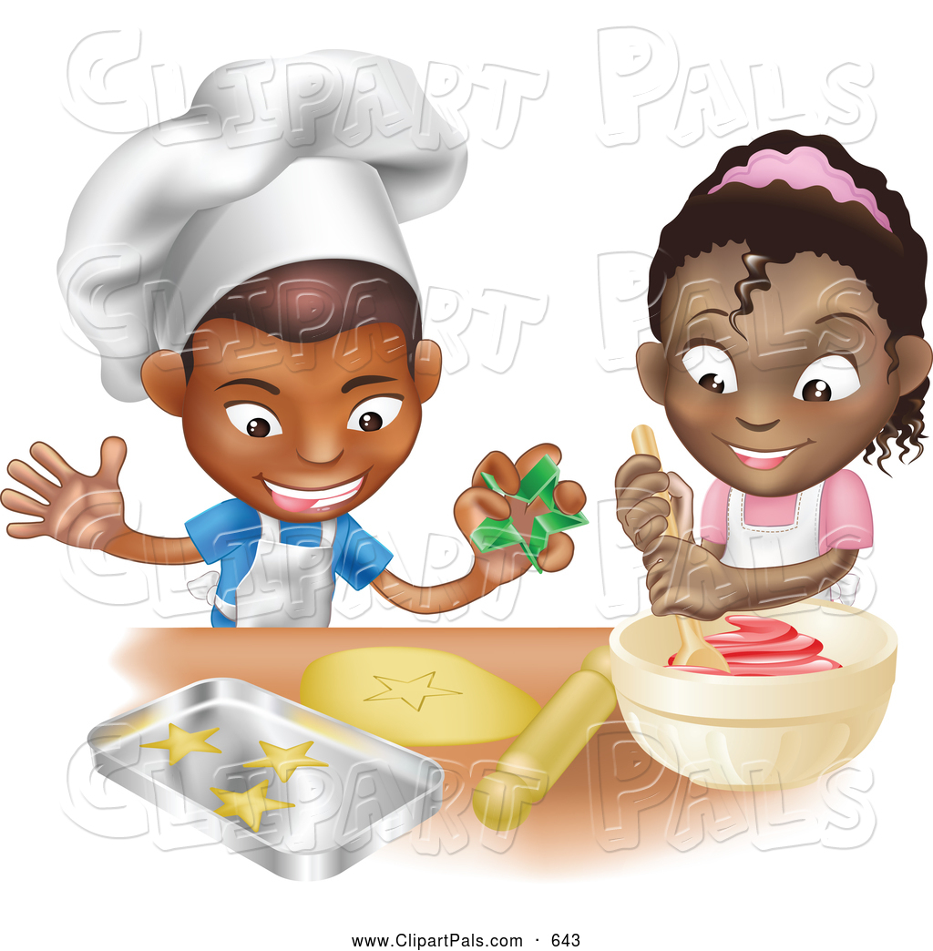 Black Boy And Girl Making Cookies Together Cute White Boy And Girl