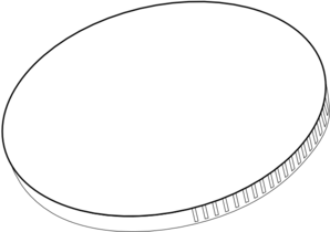 Blank Coin Black And White Clip Art At Clker Com   Vector Clip