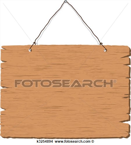Blank Hanging Signs Clip Art Hanging Blank Wooden Sign On