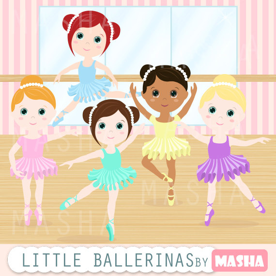     Card Making Invites With Ballerina Digital Clipart Ballet Clipart