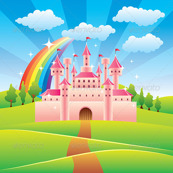 Cartoon Fairy Tale Castle Pictures   Dondrup Com