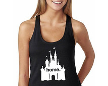 Castle Home Tank    Disney T Shirt    Adult Disney Clothing    Disney