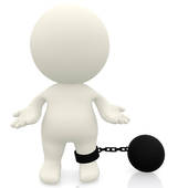 Clip Art Person In Chains Clipart