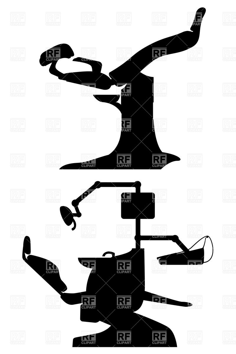 Dental Chair Silhouette Download Royalty Free Vector Clipart  Eps