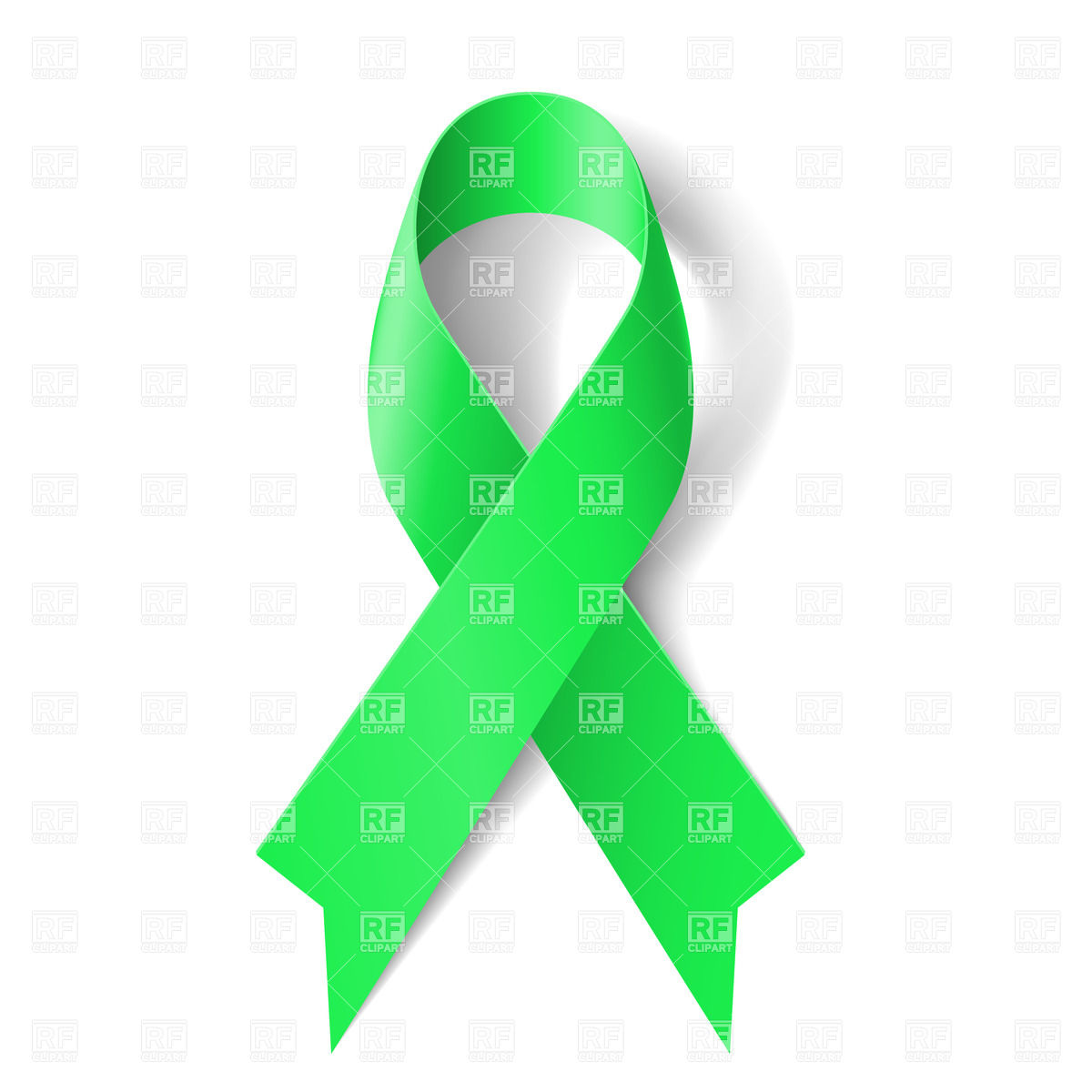 Kidney Cancer Awareness Green Ribbon 26028 Objects Download Royalty