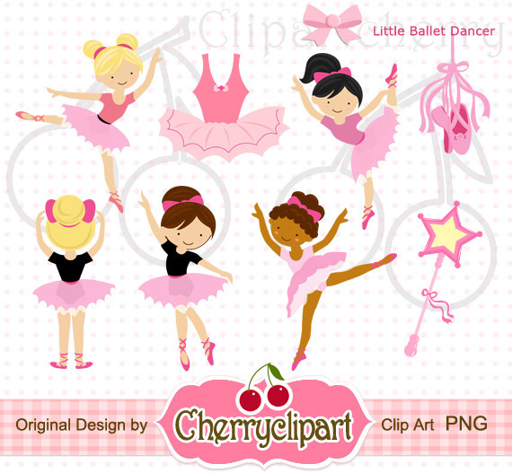 Little Ballet Dancer Digital Clipart Personal And Commercial Use