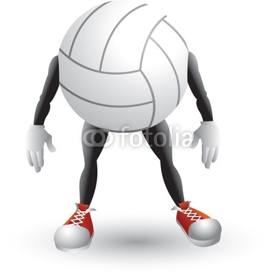     Not Available  Vector Images Scale To Any Size  Volleyball Cartoon Man