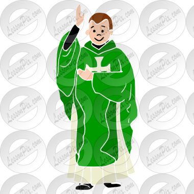 Priest Stencil For Classroom   Therapy Use   Great Priest Clipart