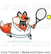 Sports Clip Art Of A Girl With A Tennis Racket And Ball By Cory Thoman