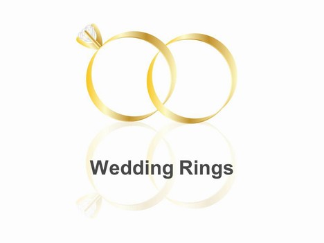 This Charming Template Shows Two Interlocking Wedding Rings  Rings Are