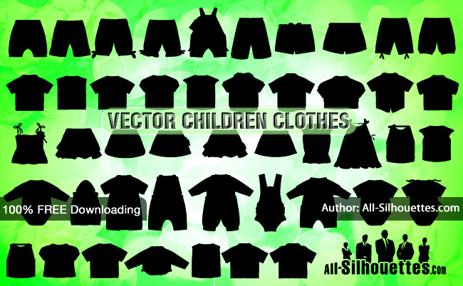 Vector Children Clothes Clip Arts Clip Art   Clipartlogo Com