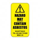 Asbestos Inspection   Asbestos Warning Signs   Scafftag