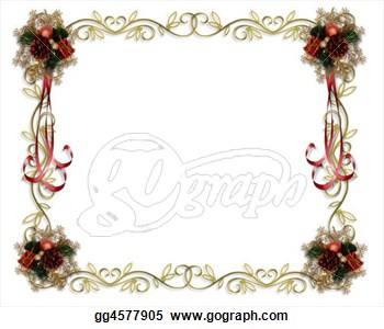 Christmas Frame Fancy Border  Stock Clipart Gg4577905   Gograph