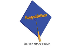 Congratulations Grad Blue   Congratulations Mortarboard