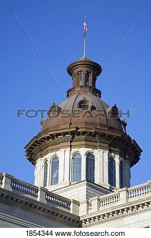 Dome State Capitol Building  Columbia South Carolina Usa View Large    