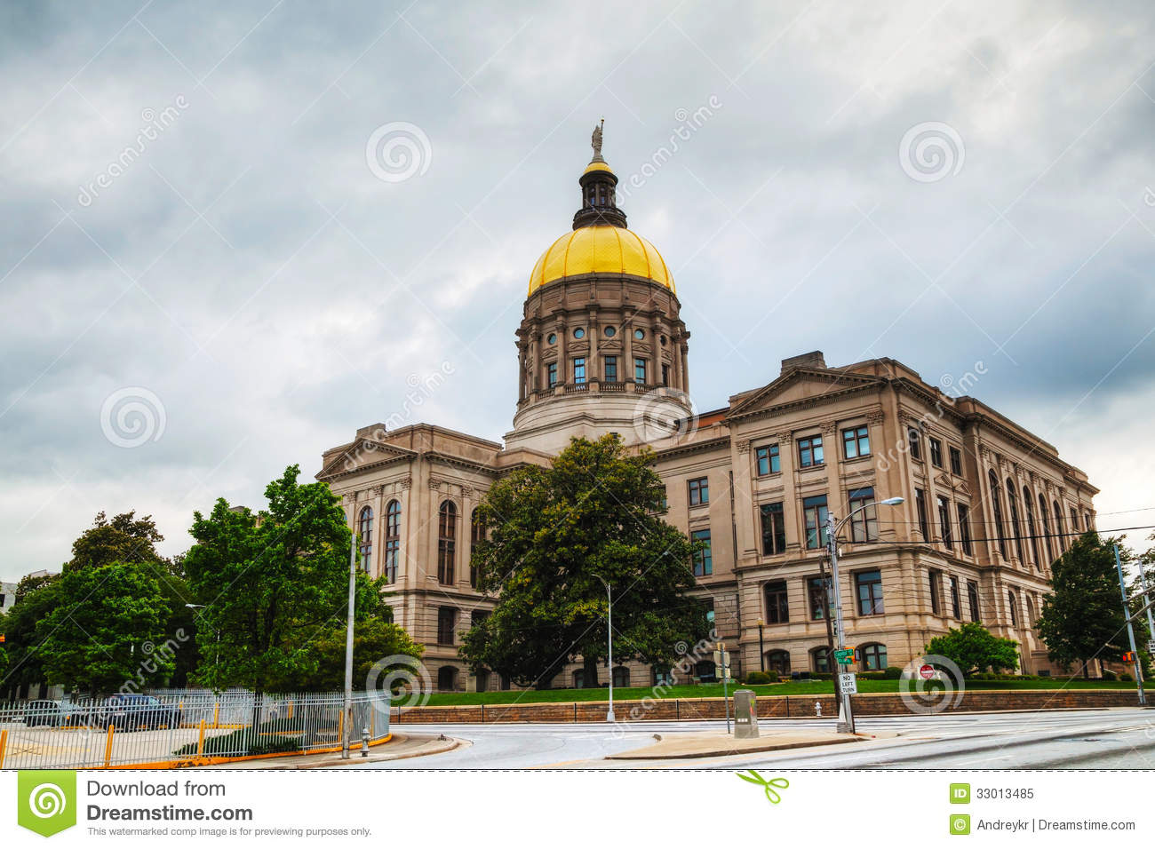 Georgia State Capitol Building In Atlanta Royalty Free Stock Photo    