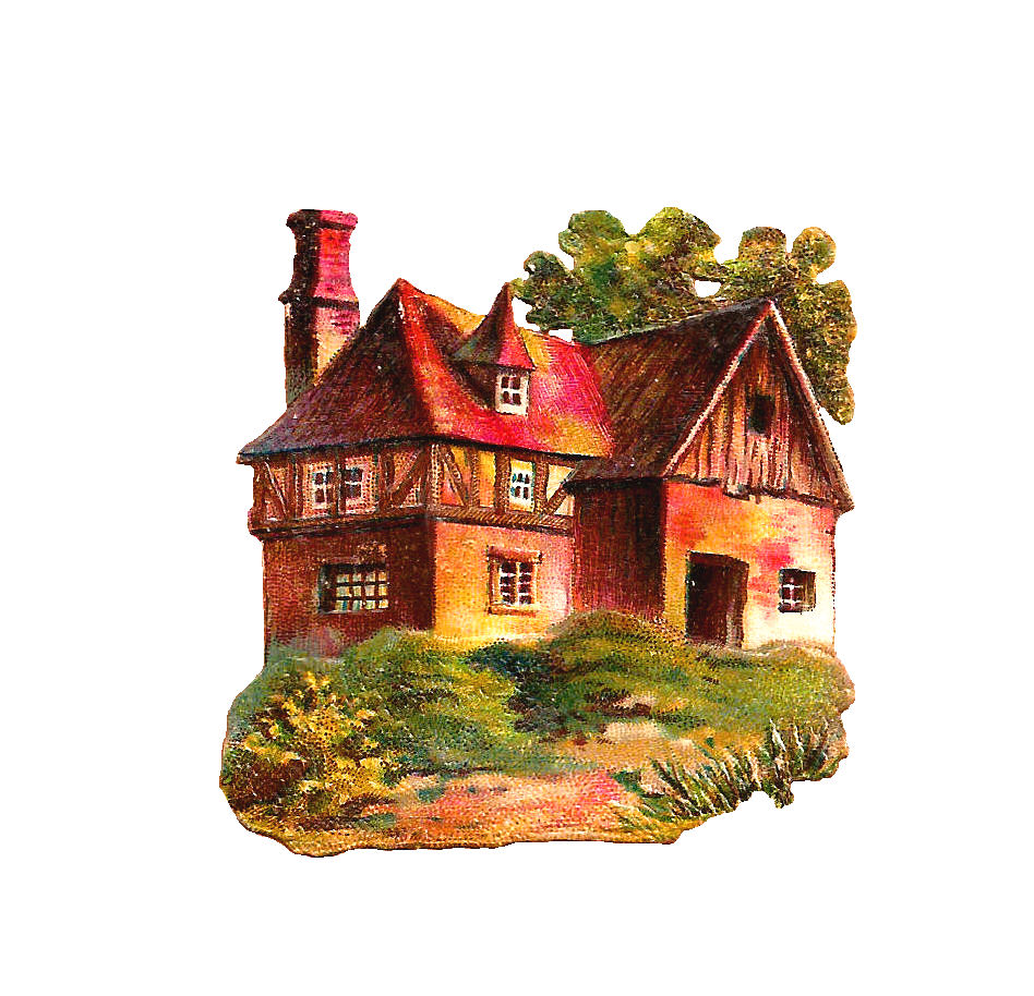 Images  Free House Clip Art  Antique Victorian Cottage And Cabin