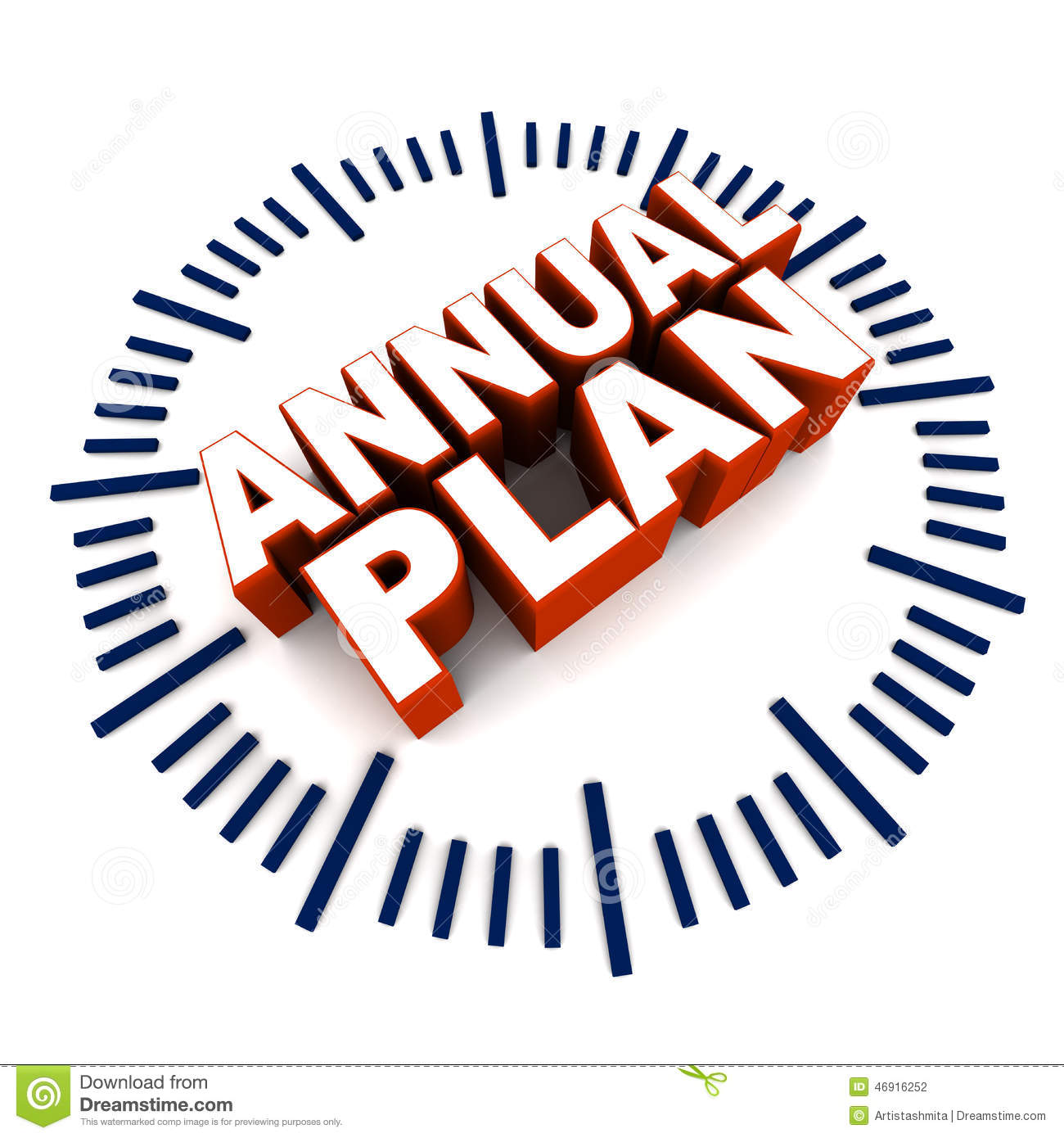 Planning At Yearly Interval Concept Company Product Service Or