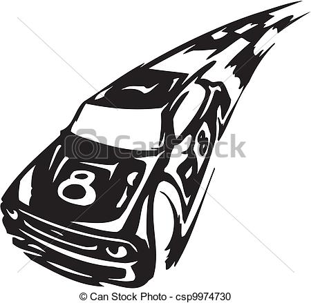 Racing Emblem   Black And White Style Of Tribals