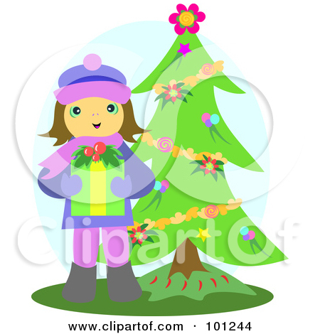 Royalty Free Vector Clip Art Illustration Of A Best Wishes Gift