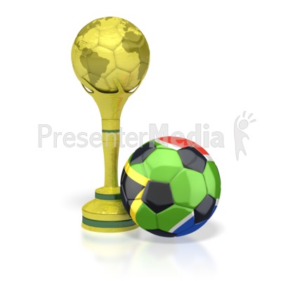 South Africa Soccer Ball With Trophy   Sports And Recreation   Great