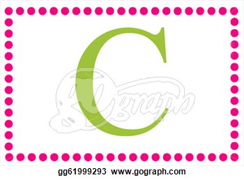 Stock Illustration   Rectangular Dots Monogram C  Clip Art Gg61999293