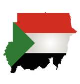 Sudan Flag Flag Of Sudan In The Form Vector Outlines