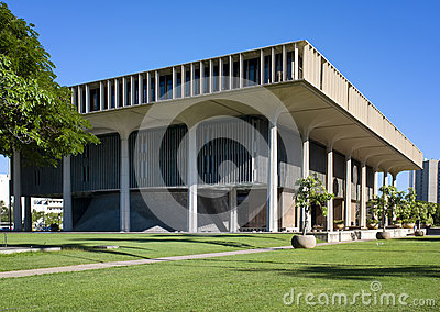 The Modern State Capitol Building Of The State Of Hawaii Located In