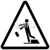 Triangle Fall Hazard Sign Clipart Image