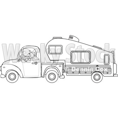 Truck Camper Colouring Pages  Page 2 