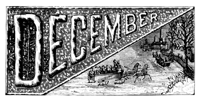 Vintage December Calendar Illustration Vintage December Calendar