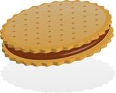 Biscuits Clipart One Biscuit   Royalty Free
