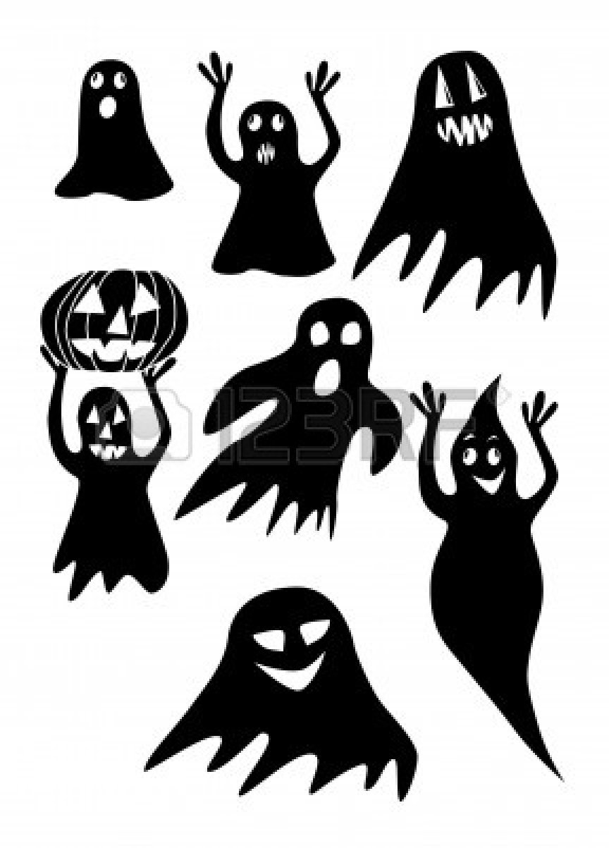 Black And White Halloween Clipart Free Ghosts Halloween Ghosts