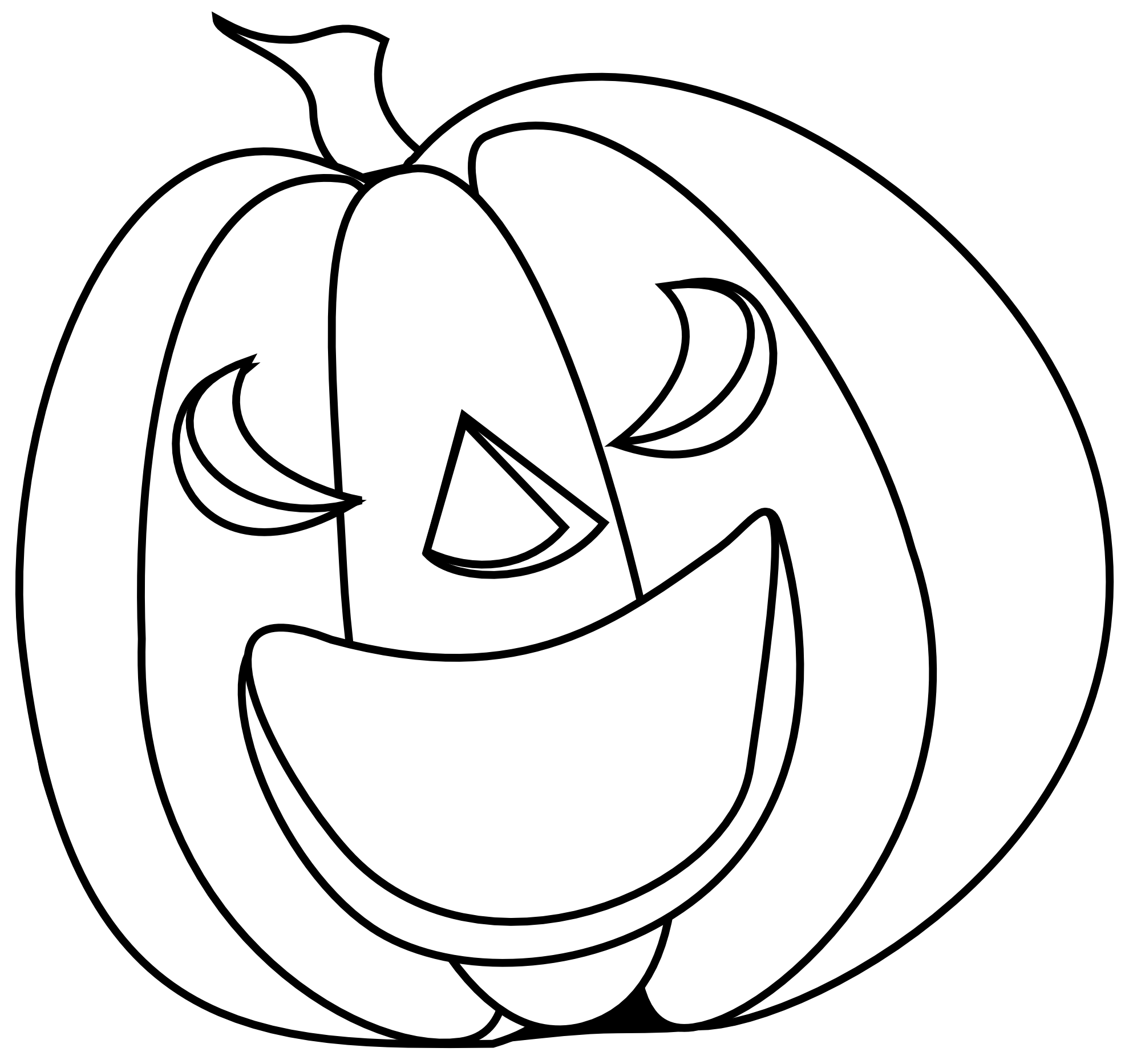 Black And White Halloween Pumpkin Clipart Aiqblx9im Png