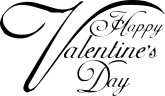 Black And White Happy Valentine S Clipart