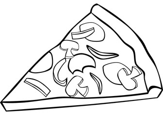 Cheese Pizza Coloring Page   Clipart Panda   Free Clipart Images